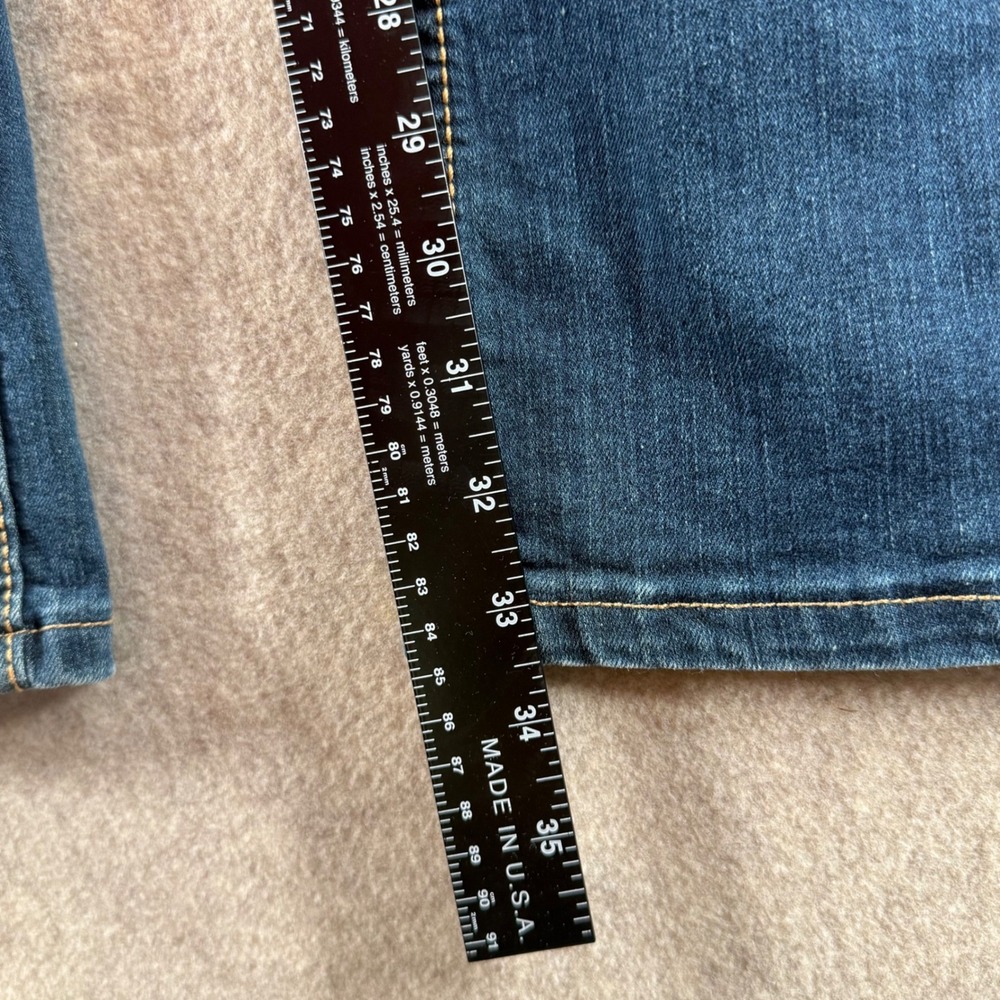 Wrangler Bootcut Jeans 13/14 x 34 Blue Embroidered Pockets 10MWZMT 10MWAMT - Picture 9 of 9